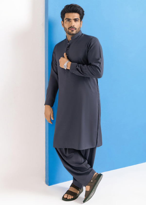 C-Grey-Blended-Shalwar Suit - (MPS25SSE2052)