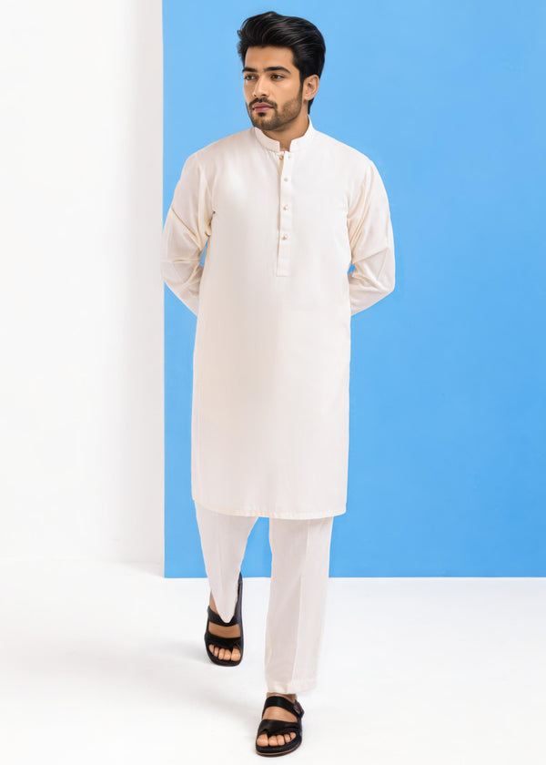 Cream-Blended-Kurta Trouser - (MPS25KPS2045)