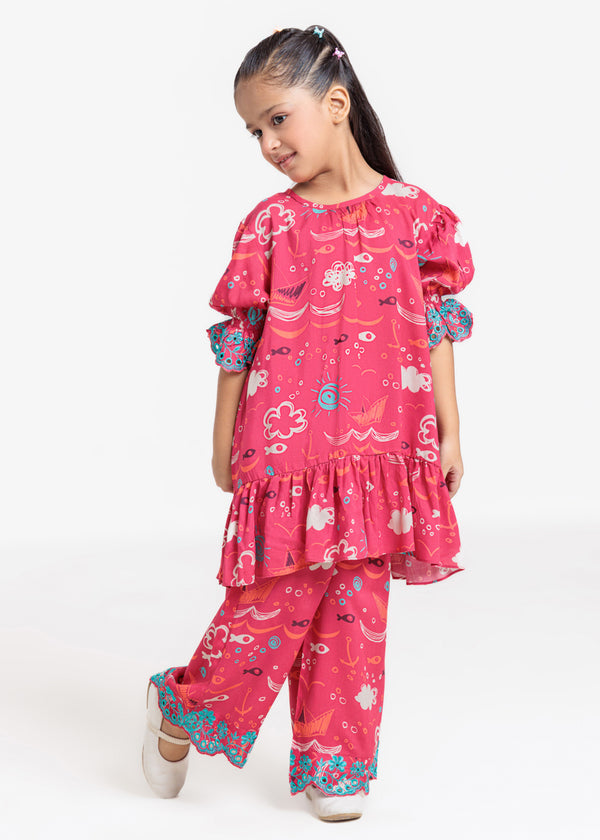 Pink-Viscose-2 Piece (GPSTPBS25BG7A17)