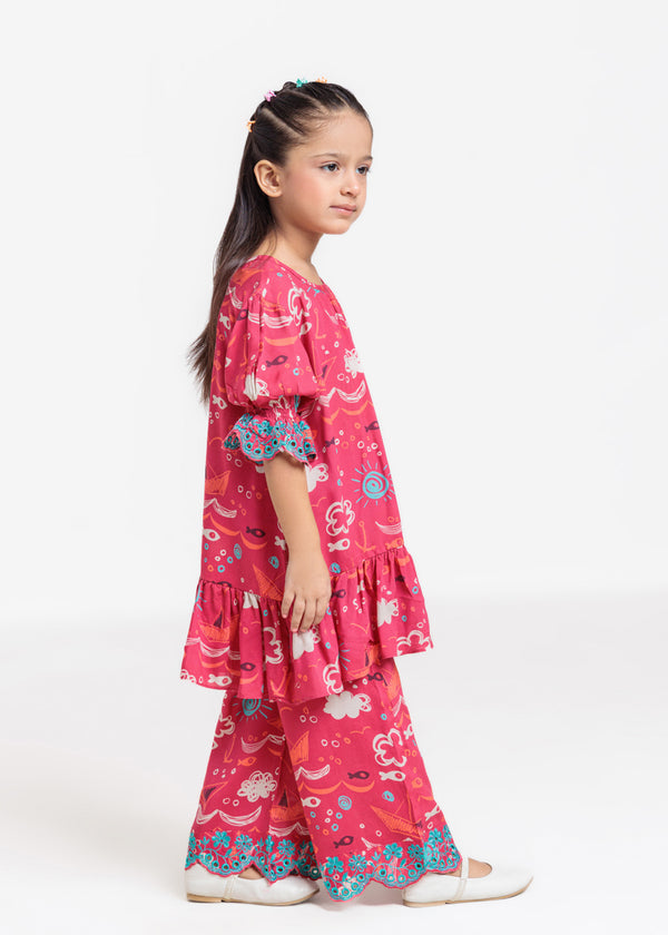 Pink-Viscose-2 Piece (GPSTPBS25BG7A17)