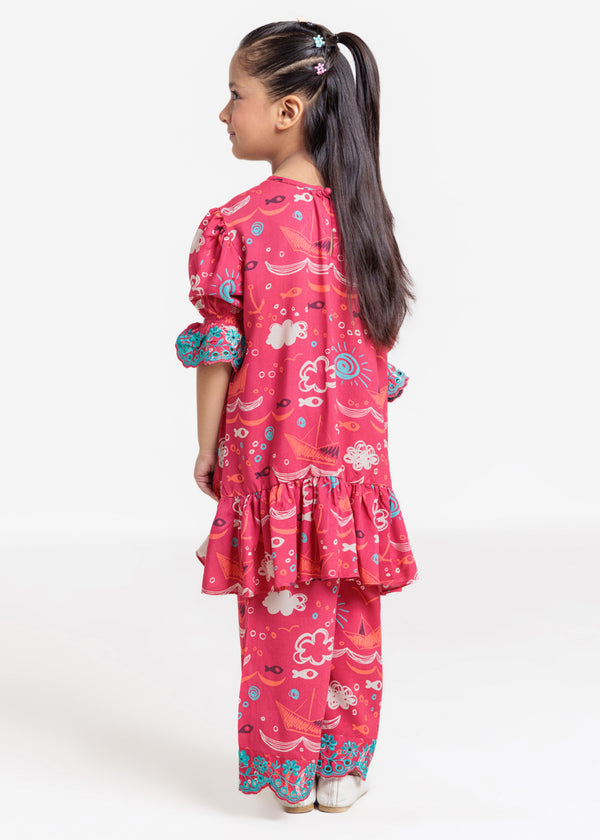 Pink-Viscose-2 Piece (GPSTPBS25BG7A17)