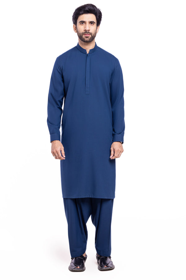 N-Blue-Blended-Shalwar Suit - (MPS25SSS2084)