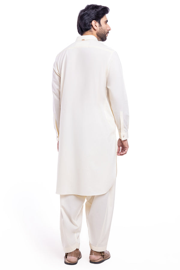 Cream-Blended-Shalwar Suit - (MP2PSBW25BM10N7)