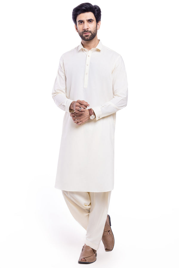 Cream-Blended-Shalwar Suit - (MP2PSBW25BM10N7)