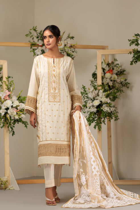 BEIGE-CAMBRIC-3 PIECE (SAS233P81)