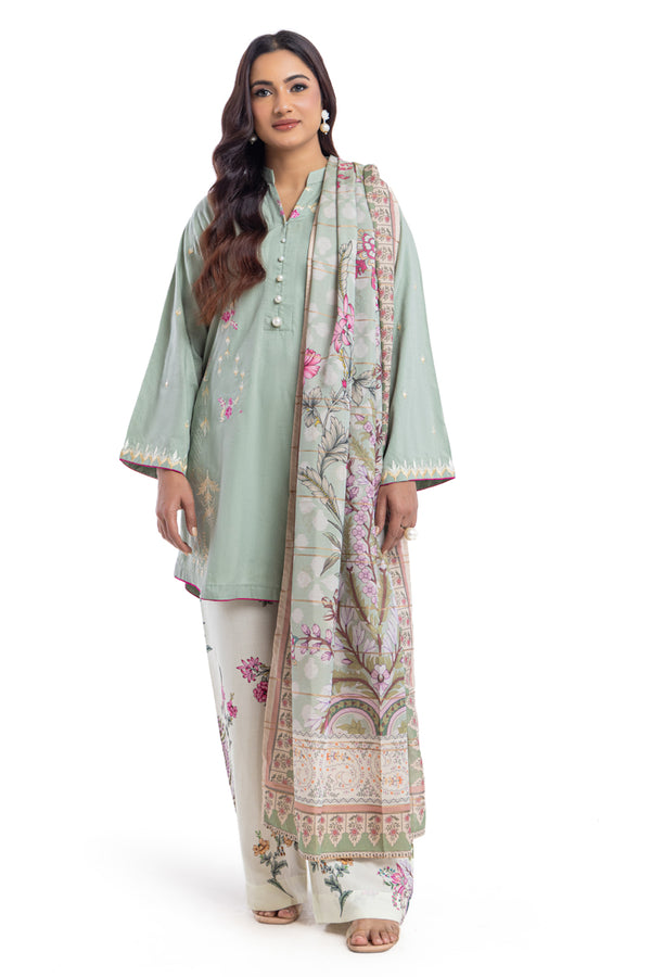 L-Mint-Jacquard-3 Piece (WP3PSBW25B9O46)