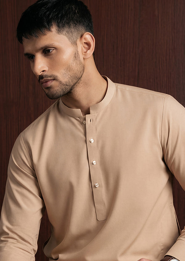L-Brown-Blended-Shalwar Suit - (MP2PBBS26BM1F10)