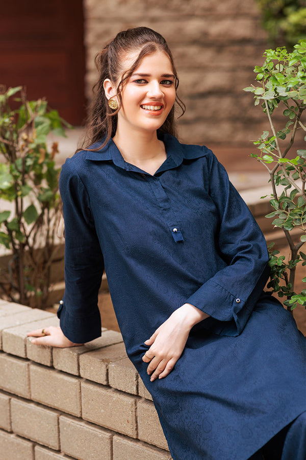 BLUE-JACQUARD-2 PIECE (BRAK232P06)