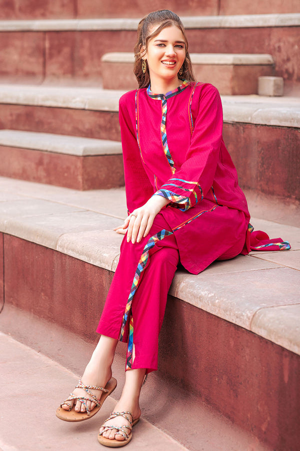 D-PINK-DYED DOBBY-2 PIECE (SRLS232P11)