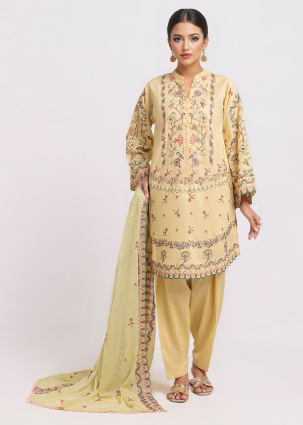 L-Olive-Cambric-3 Piece (WPS25SE3108)