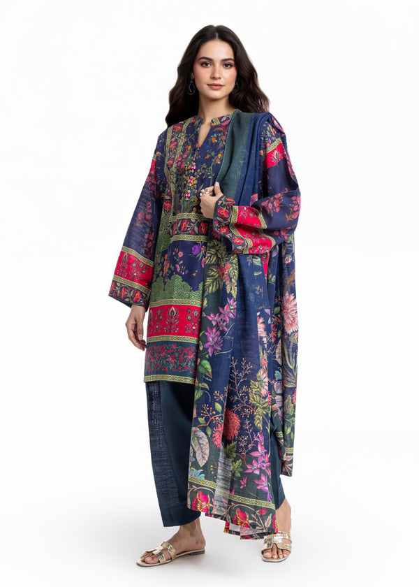 Multi-Khaddar-3 Piece (WP3PPBW25B11D4)