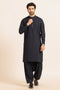 N-BLUE-BLENDED-KURTA SHALWAR - (KSRW24-021)