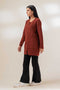 R-BROWN-ROUND NECK-FULL SLEEVE-SWEATER (23W-046-65)