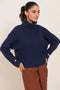 D-BLUE-HIGH NECK FULL SLEEVES CROP BOXY DROP SHOULDER SWEATER (24X-001-66)