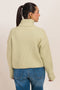 L-GREEN-HIGH NECK FULL SLEEVES CROP BOXY DROP SHOULDER SWEATER (24X-001-66)