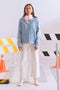 SKY-BLUE-SHAWL COLLAR FULL SLEEVES CARDIGAN SWEATER (24X-008-66)