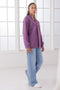 MAUVE-FRONT OPEN FULL SLEEVES CARDIGAN SWEATER (24X-011-66)