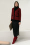 MAROON-V-NECK FULL SLEEVES CARDIGAN W-POCKET SWEATER (24X-013-66)