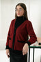 MAROON-V-NECK FULL SLEEVES CARDIGAN W-POCKET SWEATER (24X-013-66)