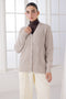 BEIGE-V-NECK FULL SLEEVES CARDIGAN SWEATER (24X-015-66)