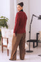 MAROON-V-NECK FULL SLEEVES CARDIGAN SWEATER (24X-015-66)