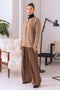 KHAKI-ROUND NECK FULL SLEEVES CARDIGAN SWEATER (24X-017-66)