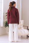 MAROON ZIPPER FULL SLEEVES SWEATER (24X-023-66)