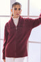 MAROON ZIPPER FULL SLEEVES SWEATER (24X-023-66)