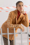 CAMEL COAT COLLAR FULL SLEEVES CARDIGAN SWEATER (24X-025-66)