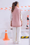 PINK HIGH NECK SANDO CARDIGAN SWEATER (24X-026-66)