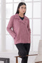 D-PLUM-NOTCHED COLLAR FULL SLEEVES CARDIGAN SWEATER (24X-029-66)