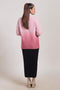 D-PINK-ROUND NECK FULL SLEEVES CARDIGAN SWEATER (24X-030-66)