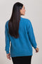 BLUE-ROUND NECK FULL SLEEVES CARDIGAN SWEATER (24X-032-66)