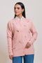 PINK-ROUND NECK FULL SLEEVES CARDIGAN SWEATER (24X-032-66)