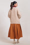 M-BEIGE-ROUND NECK FULL SLEEVES CARDIGAN SWEATER (24X-033-66)