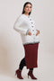 CREAM-ROUND NECK FULL SLEEVES CARDIGAN SWEATER (24X-035-66)