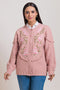 ROSE-ROUND NECK FULL SLEEVES CARDIGAN SWEATER (24X-037-66)