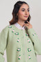 GREEN-ROUND NECK FULL SLEEVES CARDIGAN SWEATER (24X-038-66)