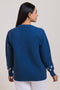 BLUE-ROUND NECK FULL SLEEVES CARDIGAN SWEATER (24X-039-66)