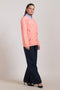 PEACH-ROUND NECK FULL SLEEVES CARDIGAN SWEATER (24X-040-66)