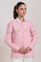 PINK-ROUND NECK FULL SLEEVES CARDIGAN SWEATER (24X-041-66)