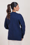 NAVY-V-NECK FULL SLEEVES CARDIGAN SWEATER (24X-042-66)