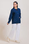 NAVY-V-NECK FULL SLEEVES CARDIGAN SWEATER (24X-043-66)