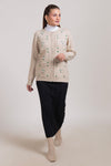 STONE-ROUND NECK FULL SLEEVES CARDIGAN SWEATER (24X-046-66)