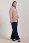 BEIGE-V-NECK FULL SLEEVES CARDIGAN SWEATER (24X-047-66)