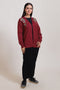 MAROON-V-NECK FULL SLEEVES CARDIGAN SWEATER (24X-048-66)