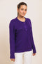 BRINJAL-ROUND NECK FULL SLEEVES CARDIGAN SWEATER (24X-051-66)