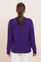 BRINJAL-ROUND NECK FULL SLEEVES CARDIGAN SWEATER (24X-051-66)