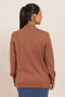 BROWN-TURTLE NECK ZIPPER FULL SLEEVES SWEATER (24X-055-66)