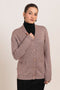 BEIGE-V-NECK FULL SLEEVES CARDIGAN SWEATER (24X-056-66)